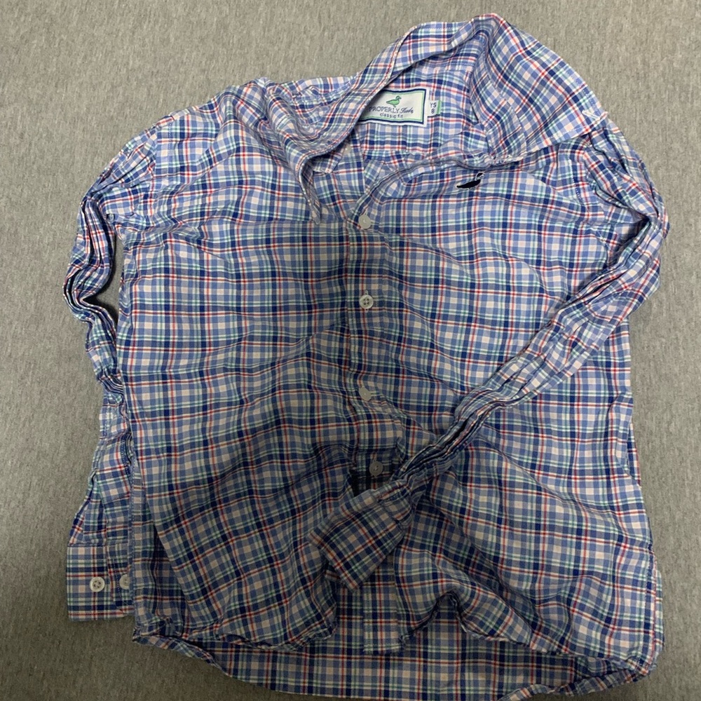 Multi colored button up